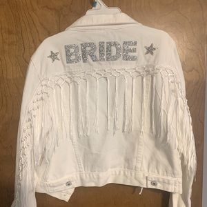 BRIDE White Jean Jacket